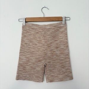 ISALIS rib knit bike shorts
